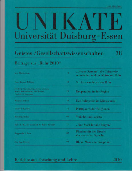 Unikate 38: Geistes-/Gesellschaftswissenschaften