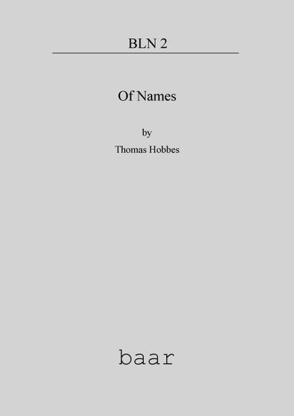 Of Names