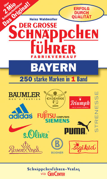 Der grosse Schnäppchenführer Bayern
