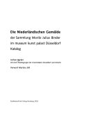 Die niederländischen Gemälde der Sammlung Moritz Julius Binder im museum kunst palast Düsseldorf