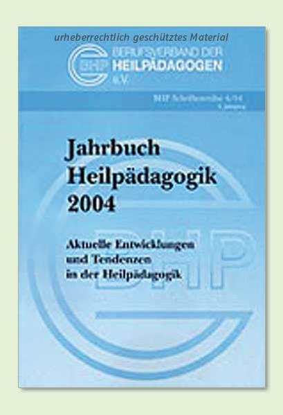 Jahrbuch Heilpädagogik 2004