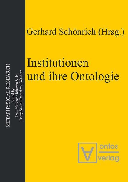 Institutionen und ihre Ontologie