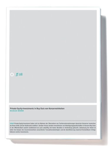 Private-Equity-Investments in Buy Outs von Konzerneinheiten