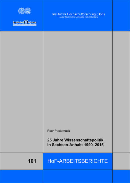 25 Jahre Wissenschaftspolitik in Sachsen-Anhalt