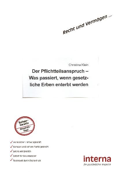 Der Pflichtteilsanspruch