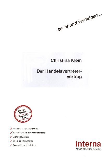 Der Handelsvertretervertrag