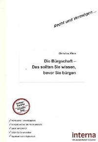 Die Bürgschaft