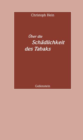 Über die Schädlichkeit des Tabaks