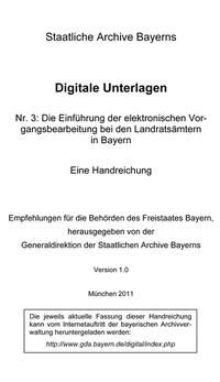 Die Einführung der elektronischen Vorgangsbearbeitung bei den Landratsämtern in Bayern. Eine Handreichung.