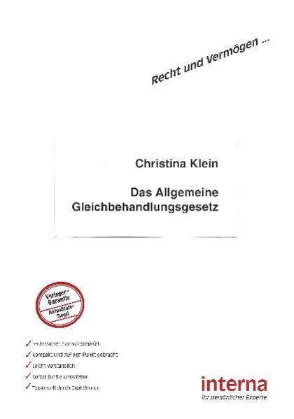 Das Allgemeine Gleichbehandlungsgesetz
