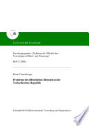 Probleme des öffentlichen Dienstes in der Tschechischen Republik