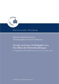 Ein Jahr nach dem UN-Weltgipfel 2005
