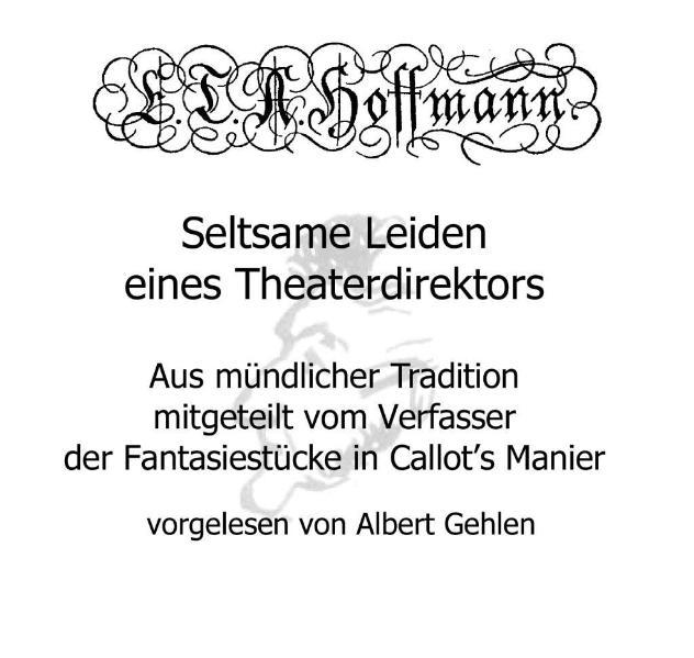 Seltsame Leiden eines Theaterdirektors