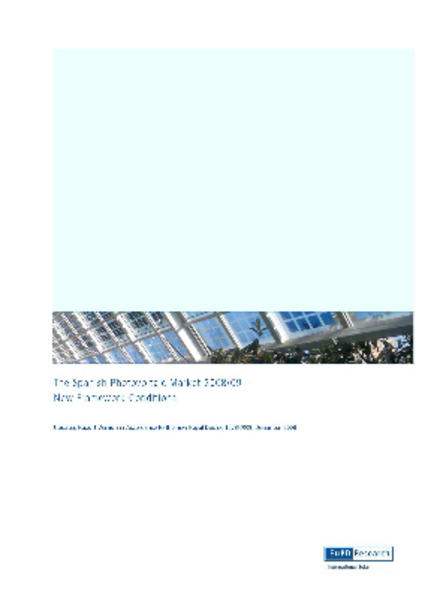 The Spanish Photovoltaic Market 2008/09