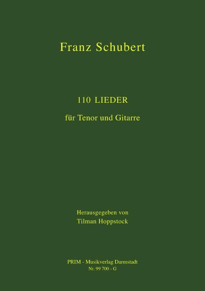 110 Lieder für Tenor und Gitarre