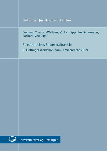 Europäisches Unterhaltsrecht