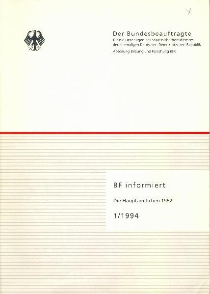 Die Hauptamtlichen 1962