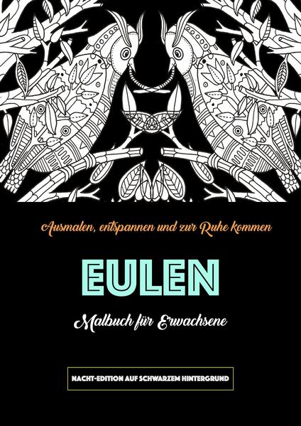 Eulen Malbuch für Erwachsene