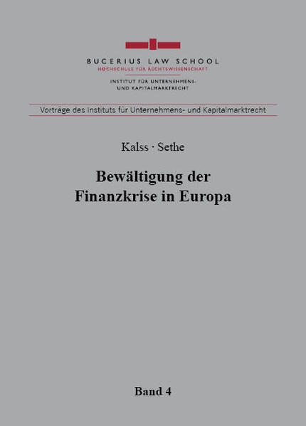 Bewältigung der Finanzkrise in Europa