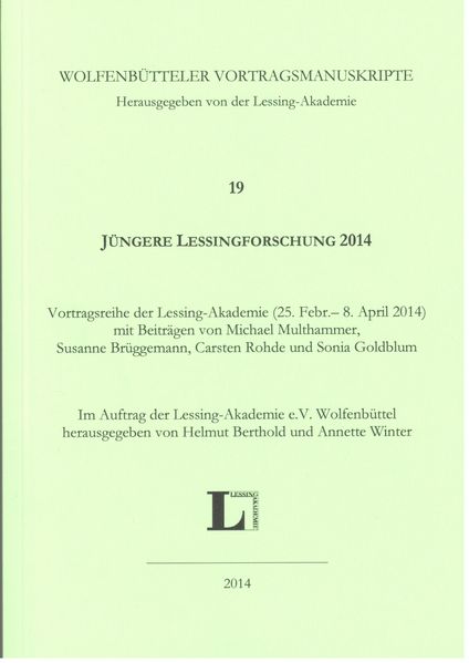 Jüngere Lessingforschung 2014