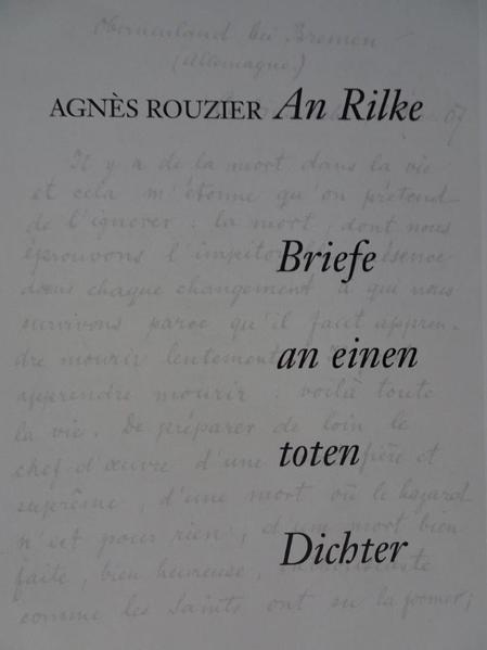 An Rilke