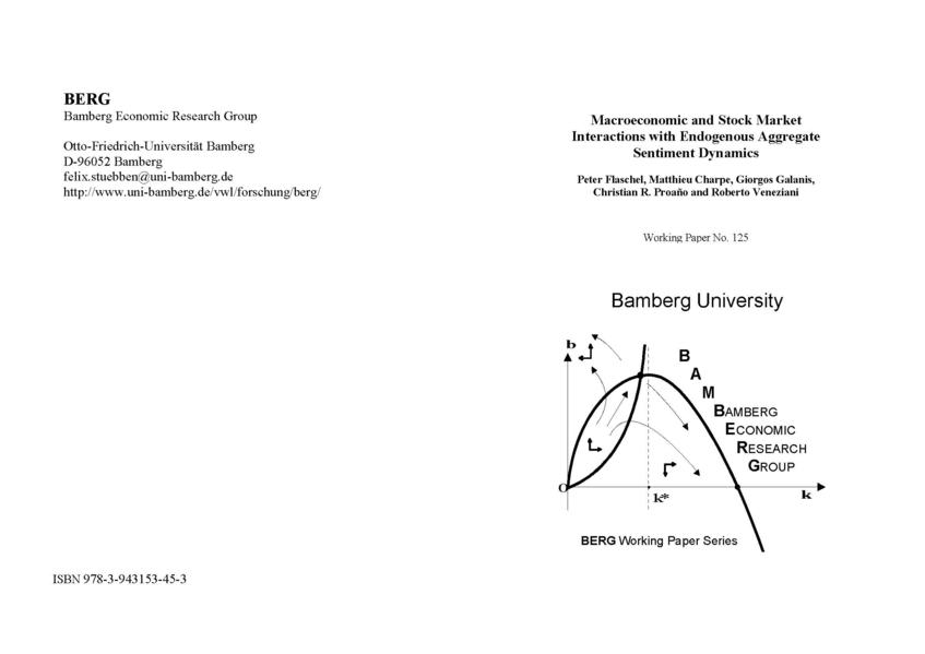 Macroeconomic and Stock Market Interactions with Endogenous Aggregate Sentiment Dynamics
