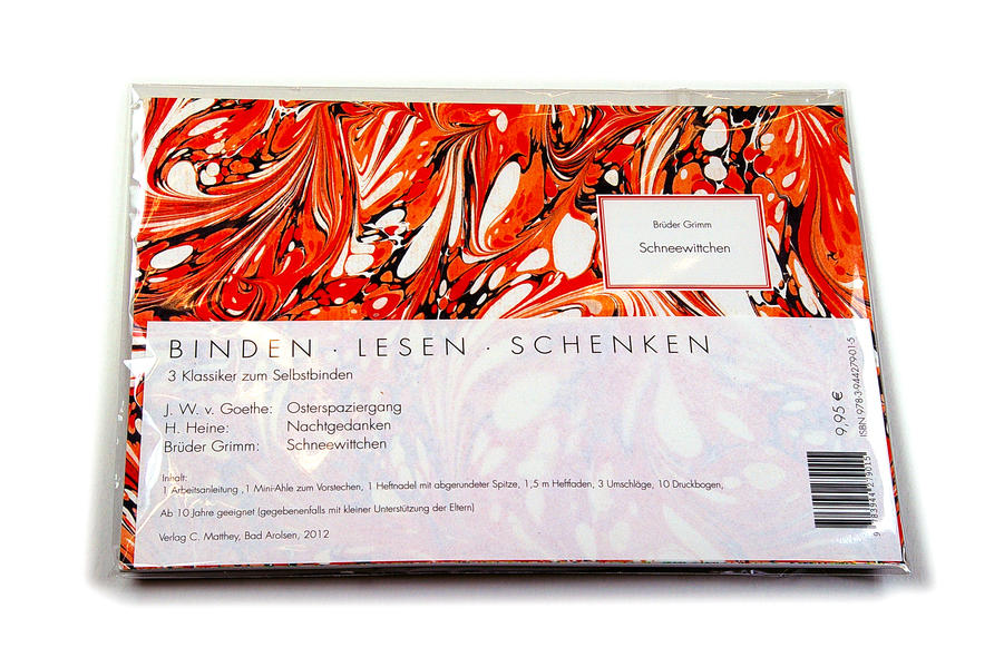 Binden Lesen Schenken: J.W.v. Goethe: Osterspaziergang / H. Heine: Nachtgedanken / Brüder Grimm: Scheewittchen