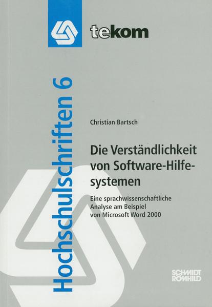 Die Verständlichkeit von Software-Hilfesystemen