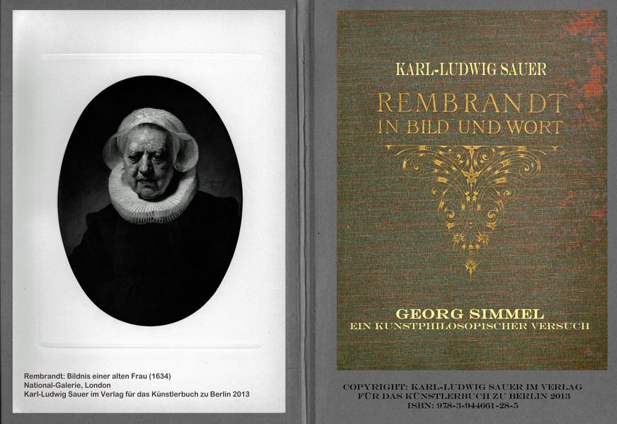 Rembrandt in Wort und Bild/Simmel Georg, "Ein Kunstphilosophischer Versuch"