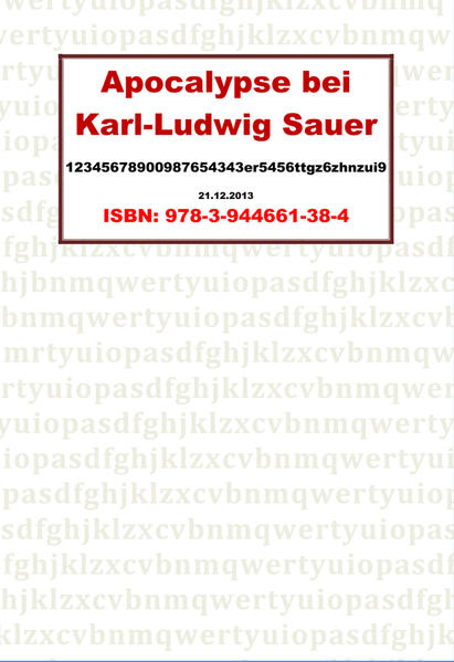 Apocalypse bei Karl-Ludwig Sauer und Georg Trakl