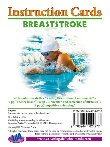 Breaststroke, unlaminated