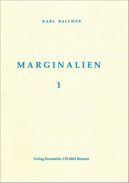 Marginalien 1