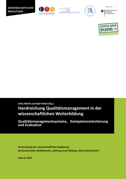 Handreichung Qualitätsmanagement in der wissenschaftlichen Weiterbildung.