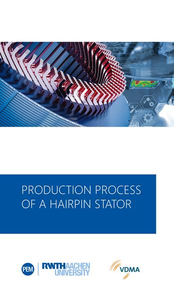 Production process of a hairpin stator