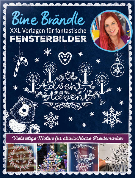 Bine Brändle XXL-Vorlagen für fantastische Fensterbilder, Vorlagenmappe mit Motiven in Orginalgröße