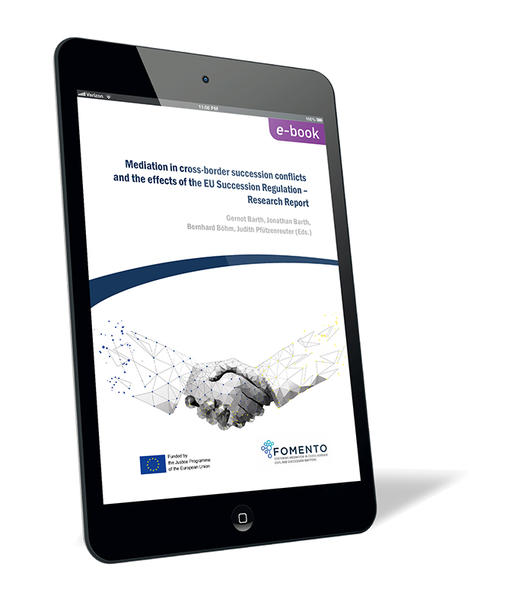 Mediation in cross-border succession conflicts and the effects of the EU Succession Regulation – Research Report