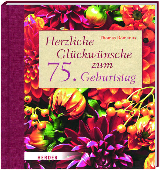 Herzliche Glückwünsche zum 75. Geburtstag