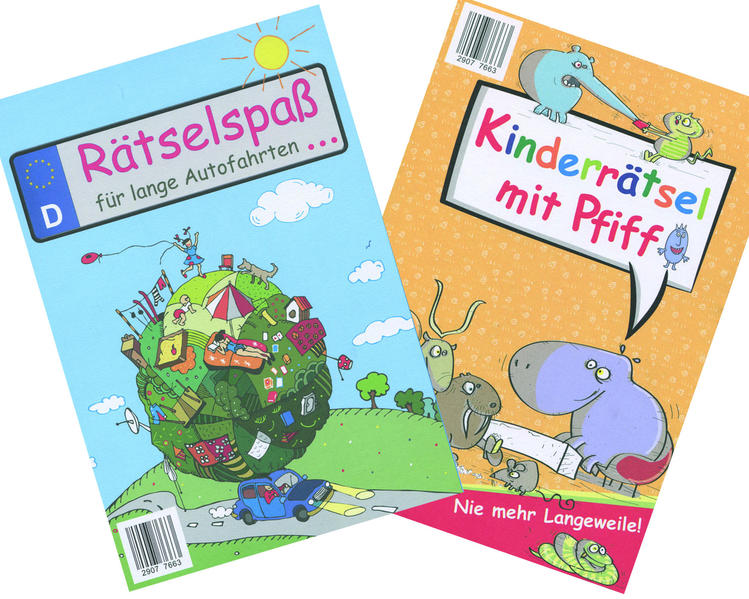 Rätselspaß für lange Autofahrten... / Kinderrätsel mit Pfiff (2er-Set)
