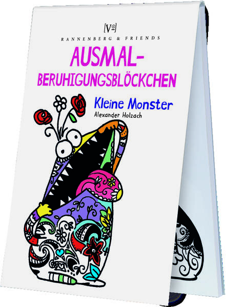 Ausmal - Beruhigungsblöckchen Kleine Monster