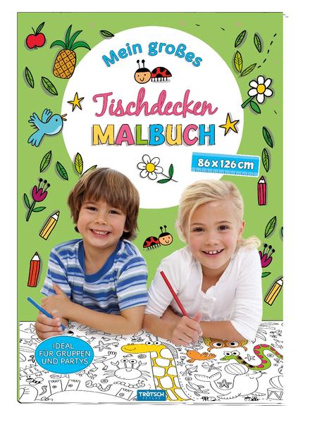 Mein großes Tischdecken-Malbuch grün