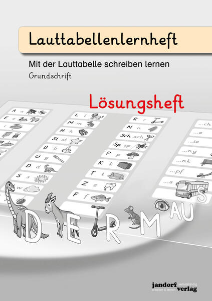 Lauttabellenlernheft (Grundschrift) (Lösungsheft)