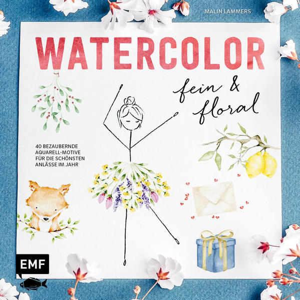 Watercolor fein und floral