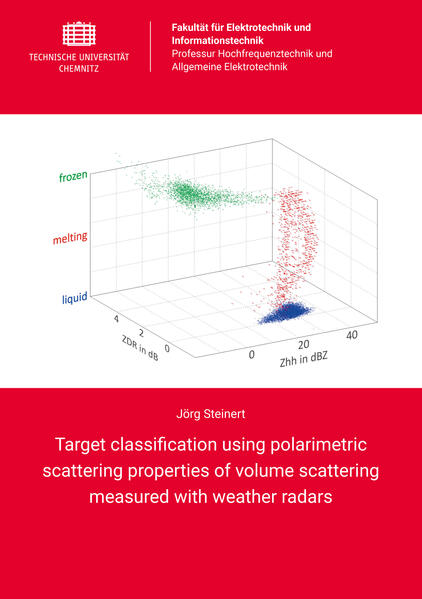 Target classification using polarimetric scattering properties of volume scattering measured with weather radars