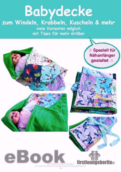 Patchwork Babydecke von firstloungeberlin