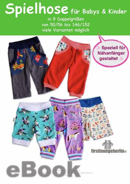 Spielhose Baby & Kind Jersey Hose Unisex Gr. 50 bis 152 von firstloungeberlin