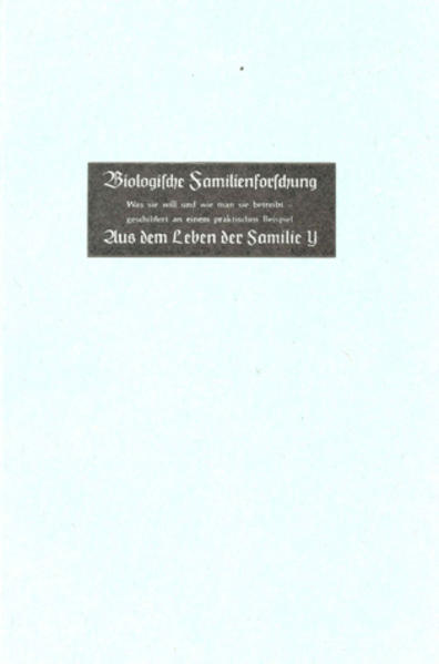 Biologische Familienforschung