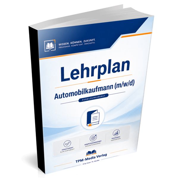 Lehrplan Automobilkaufmann (m/w/d) Buch-/Printversion