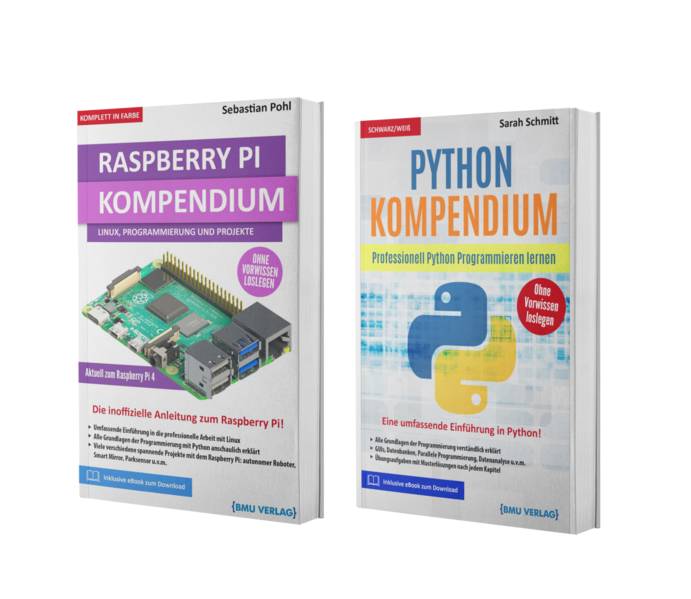 Raspberry Pi Kompendium + Python Kompendium (Hardcover)