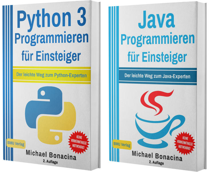 Python 3 Programmieren für Einsteiger + Java Programmieren für Einsteiger (Taschenbuch)