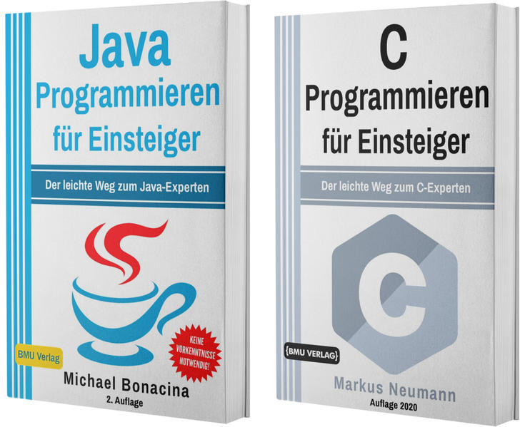 Java Programmieren für Einsteiger + C Programmieren für Einsteiger (Hardcover)